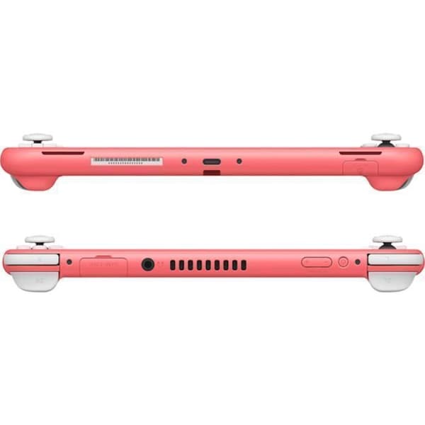 NINTENDO Switch Lite-konsol - Coral JP-version Original US-laddare med US-FR-adapter