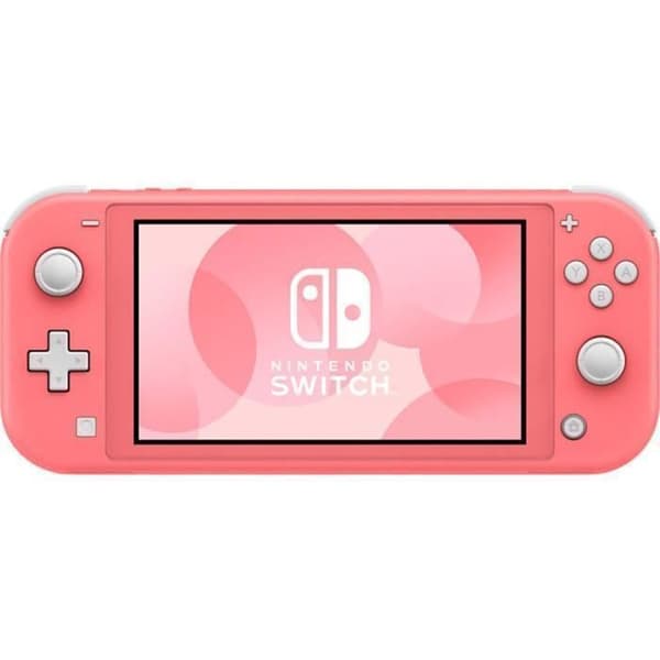 NINTENDO Switch Lite-konsol - Coral JP-version Original US-laddare med US-FR-adapter