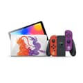 Miniatyrbild 2 av 4: Nintendo Switch-konsol – Pokémon Scarlet &amp; Purple Edition OLED-modell JP-version Original USA-laddare med US-FR-adapter