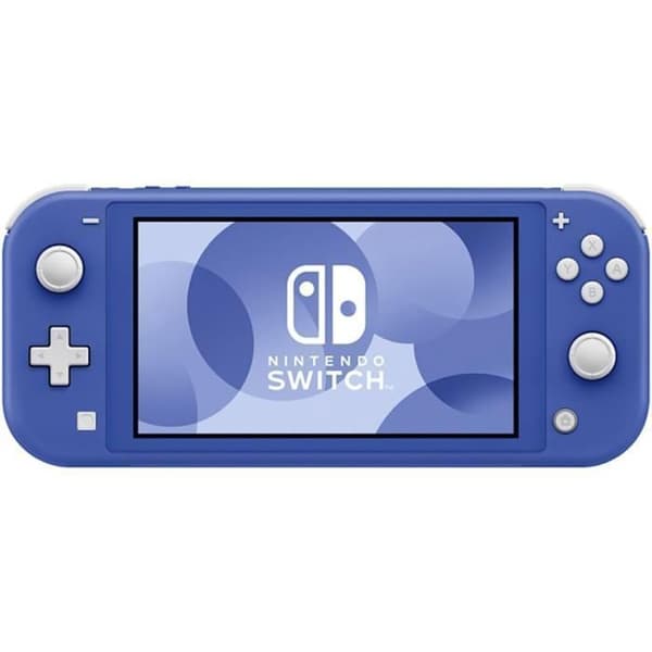 Bärbar konsol - Nintendo - Switch Lite - Blå - Original US-laddare - US-FR-adapter