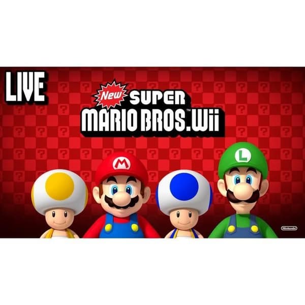 Nintendo Red Nya Super Mario Bros Mgames62 Wii-konsol- USED