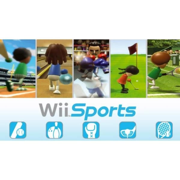 Vit Nintendo Wii-konsol + Wii Sports + Wii Fit + Balance Board Mgames62- USED