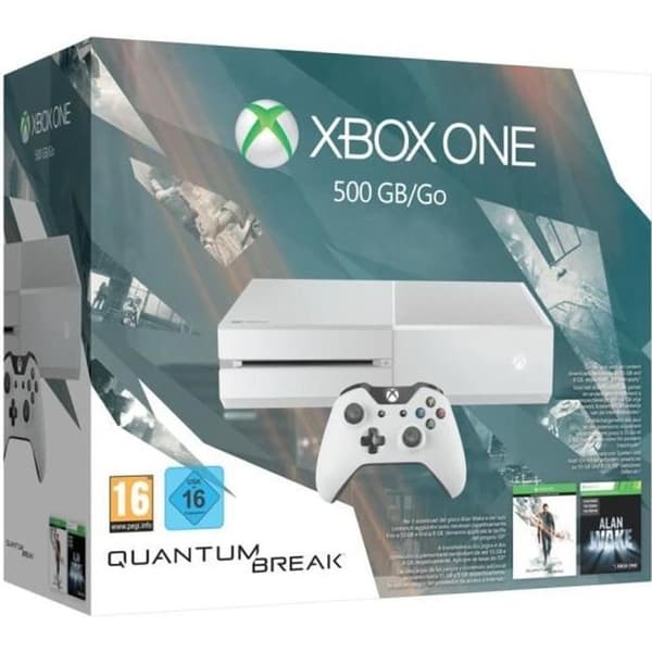 Hemkonsol - Microsoft - Xbox One 500 Gb Vit - Vit - 500 GB - BUNDLE QUANTUM BREAK- USED
