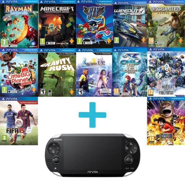Konsol Playstation VITA / PS VITA + 12 SPEL INGÅR - Version 2021