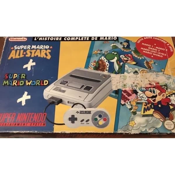 KONSOL SUPER NINTENDO PACK MARIO LA TOTAL- USED