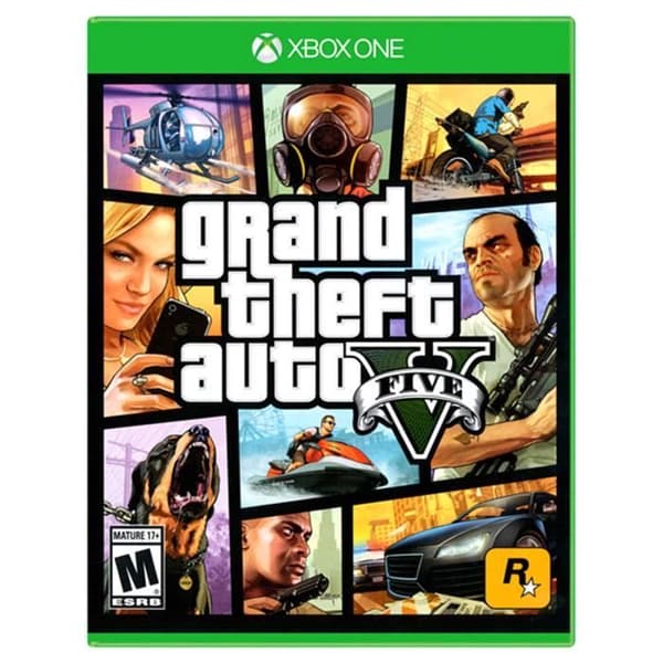 Hemkonsol - Microsoft - Xbox one 500GB - Svart - GTA 5 - Pack