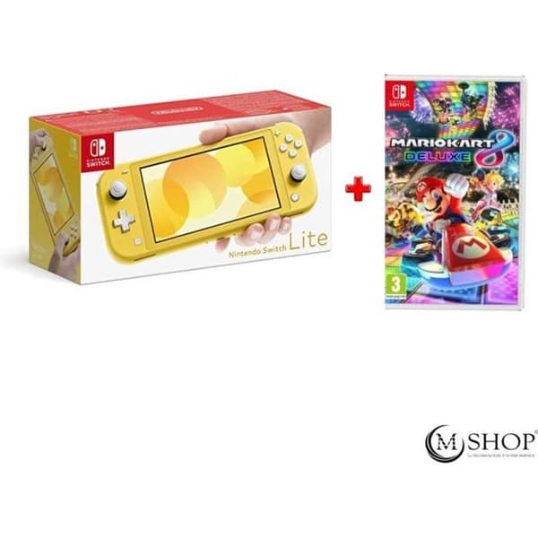 Bärbar konsol - Nintendo - Nintendo Switch Lite - Gul - Mario Kart - Nintendo Switch Online
