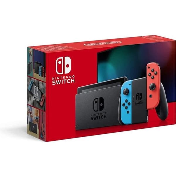 Neon Nintendo Switch-konsol: Ny version + WARIOWARE SAMMAN DET! VÄXLA