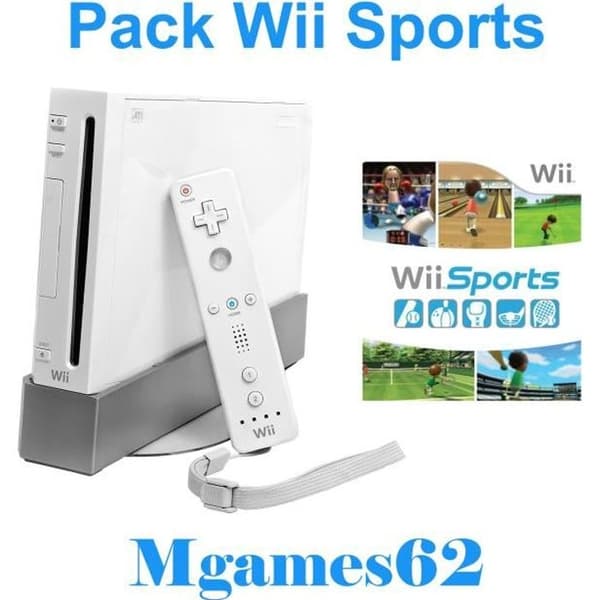 Vit Nintendo Wii Console wii Sports Pack Mgames62- USED