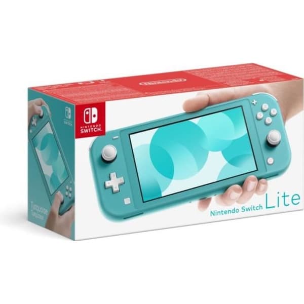 Nintendo Switch Lite Turkos Switch Lite-konsol + Bigben Soft Pouch-fodral för Switch Lite + Bigben Protectio-tillbehör