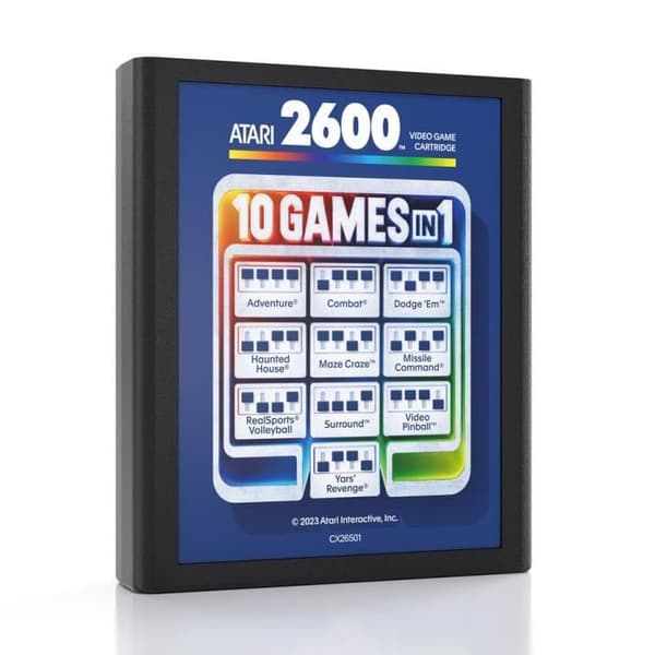 Konsol Rétrogaming - Atari - 2600 Plus - Svart - 10 Spel Inkluderade - Standardutgåvan