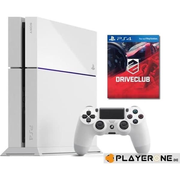 PS4-konsol - 500 GB - Driveclub BUNDLE (Vit) - LIMITED EDITION- USED