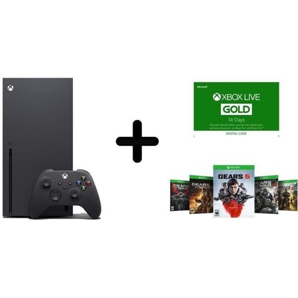 Xbox Series X-konsol + XBOX Live 14 dagar + 5 Gears of War-spel att ladda ner- USED