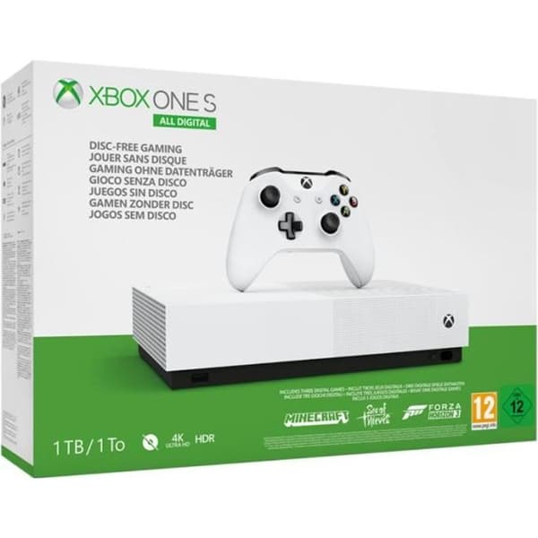 Microsoft All digital 1 TB-konsol • Xbox • Konsol - Spel- USED