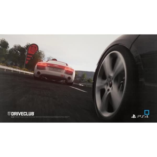 PS4-konsol - 500 GB - BUNDLE Driveclub (svart) - Sony - PS4-plattform - Pack - 500 lagringskapacitet- USED