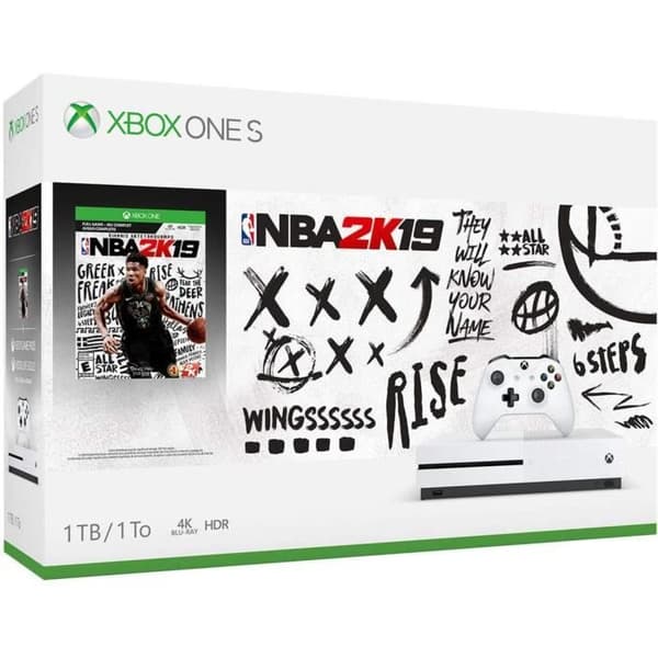 Hemkonsol - Microsoft - Xbox ONE 1 TB - Vit - NBA 2K19 - Xbox live 14 dagar- USED