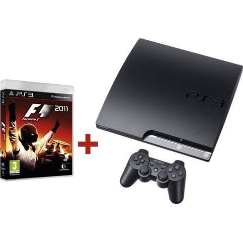 Sony PS3 160 GB svart konsol - Blu-Ray Disc-spelare - Full HD - F1 2011- USED