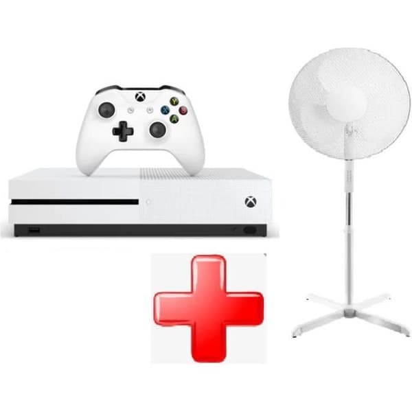 Salongkonsol - Microsoft - Xbox One S - 500 Go - Justerbar fläkt 40 cm - Vit- USED
