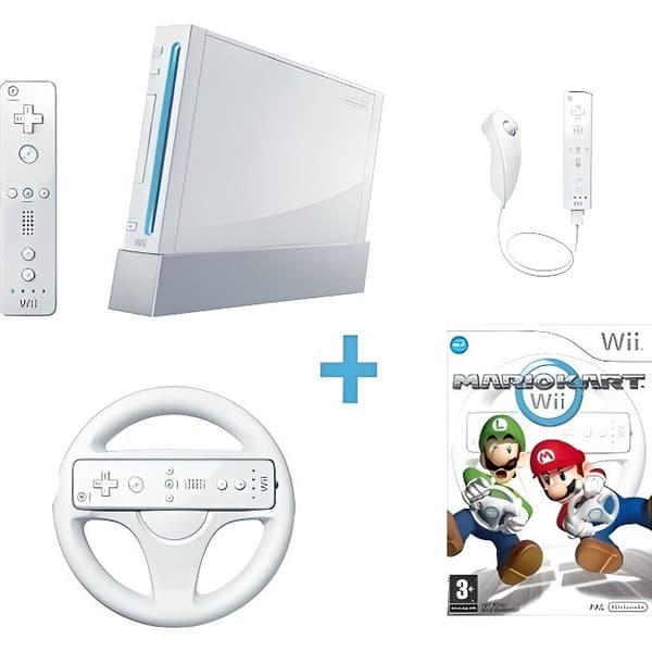 PACK Wii MARIO KART- USED