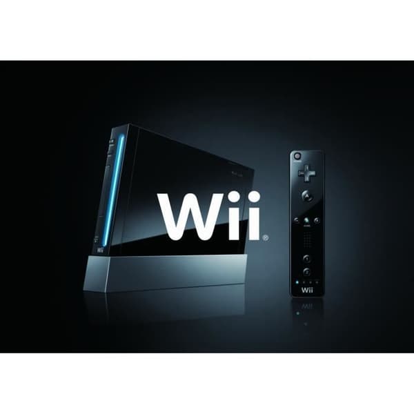 Svart WII-konsol!- USED