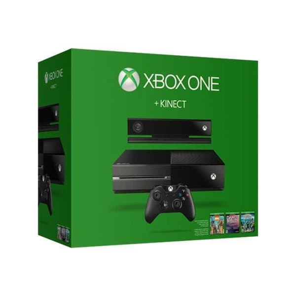Konsol för salongen - Microsoft - Xbox One - 500 Go - Matt svart - Med Kinect- USED