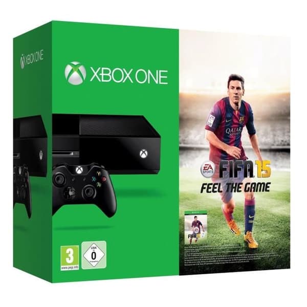 XBOX ONE + FIFA 15 + CALL OF DUTY ADVANCED WARFARE- USED