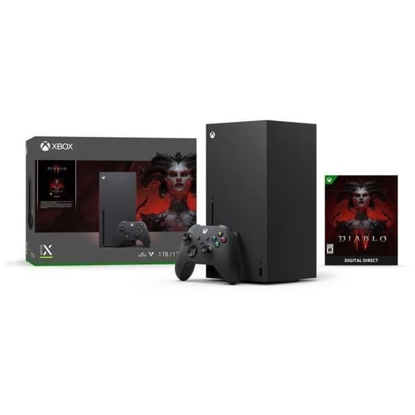 Xbox Series X-konsolpaket - 1000 GB + Diablo IV- USED