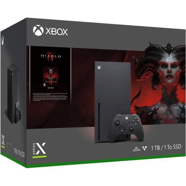 Xbox Series X-konsolpaket - 1000 GB + Diablo IV- USED
