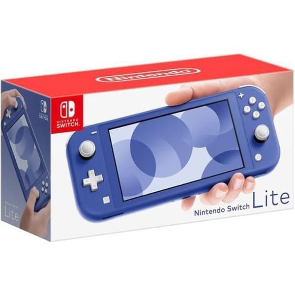 Bärbar konsol - Nintendo - Switch Lite - Blå - Original US-laddare - US-FR-adapter- USED