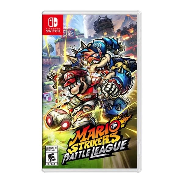 Pack Console Nintendo Switch med ett par grå Joy-Con + Mario Strikers: Battle League + Mario Strikers: Battle League- USED