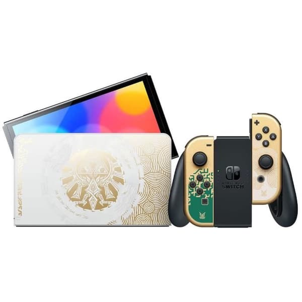 Nintendo Switch-konsol - OLED-modell • Limited Edition The Legend of Zelda: Tears of the Kingdom- USED