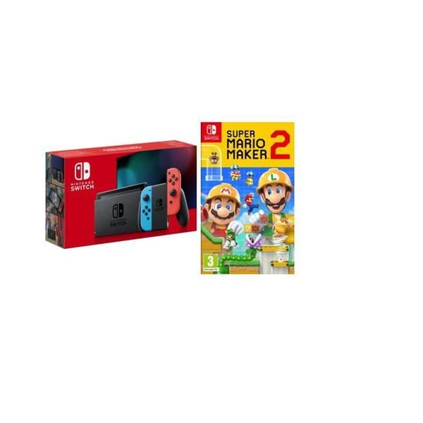 Nintendo Switch + Super Mario Maker 2-paket- USED