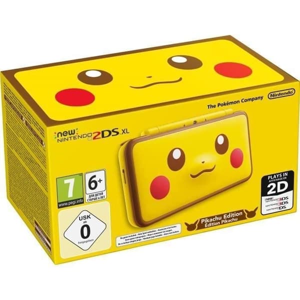NINTENDO 2DS 4 GB konsol specialutgåva Pikachu version - Gul - Renoverad - Mycket bra skick- USED