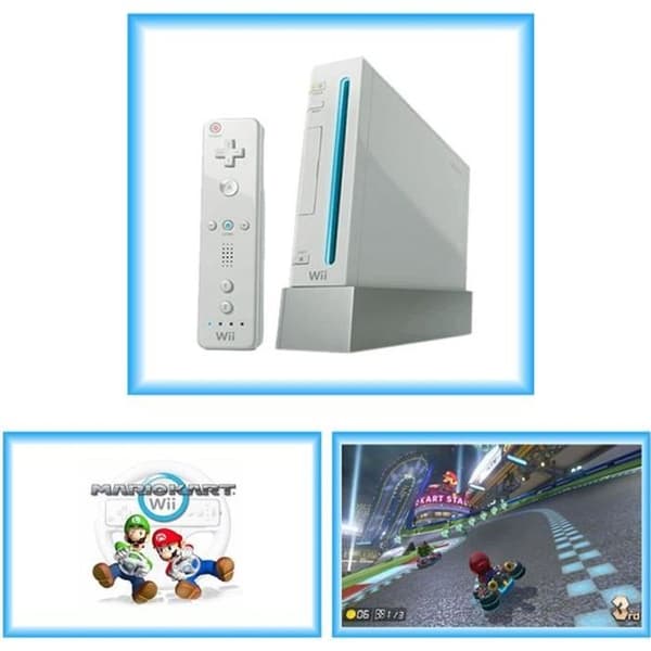 Nintendo Wii Mario Kart Pack-konsol - Vit- USED