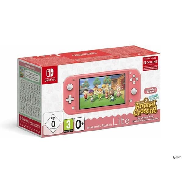 Konsol bärbar - Nintendo - Switch Lite - Korall - Zelda Skyward Sword HD - Animal Crossing- USED