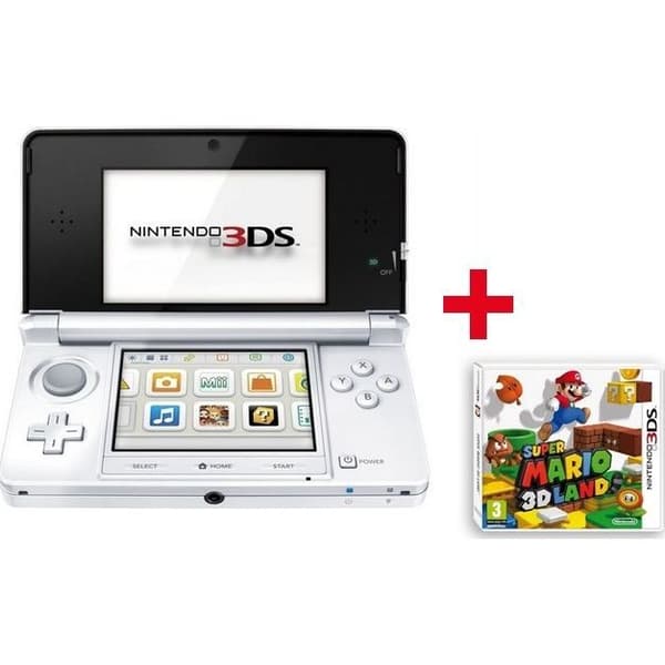 Bärbar konsol - Nintendo 3DS Arctic White - Special + Super Mario 3D Land- USED