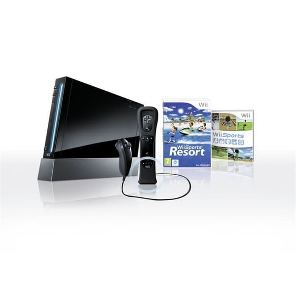 SVART SPORTRESORT Wii-KONSOL- USED
