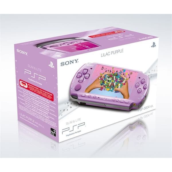 PSP 3000 Violet konsol - Sony - Antireflexskärm - Integrerad mikrofon - WiFi - TV-utgång- USED