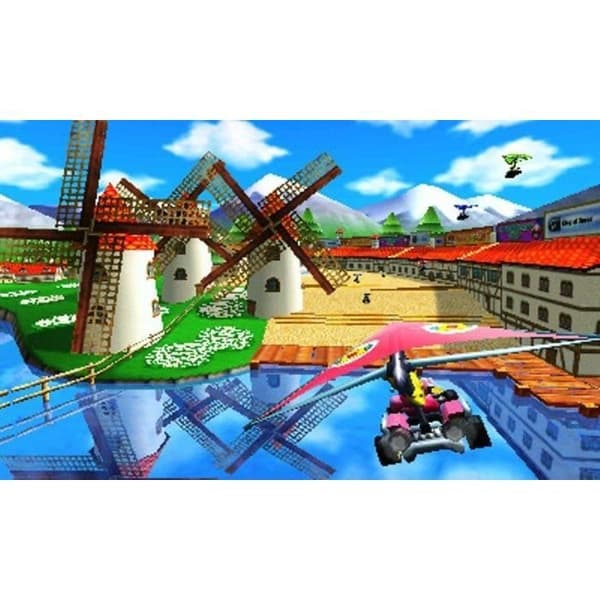 Vit 3DS XL-konsolpaket + Mario Kart 7-spel- USED