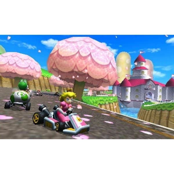 Vit 3DS XL-konsolpaket + Mario Kart 7-spel- USED
