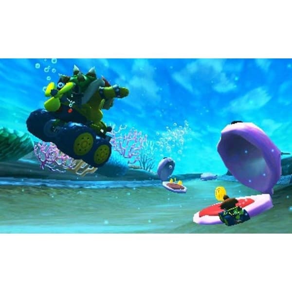 Vit 3DS XL-konsolpaket + Mario Kart 7-spel- USED