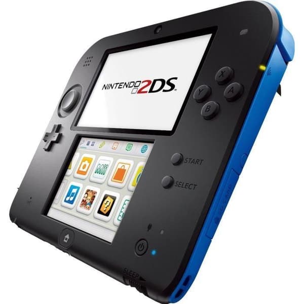 2DS KONSOL SVART OCH BLÅ- USED