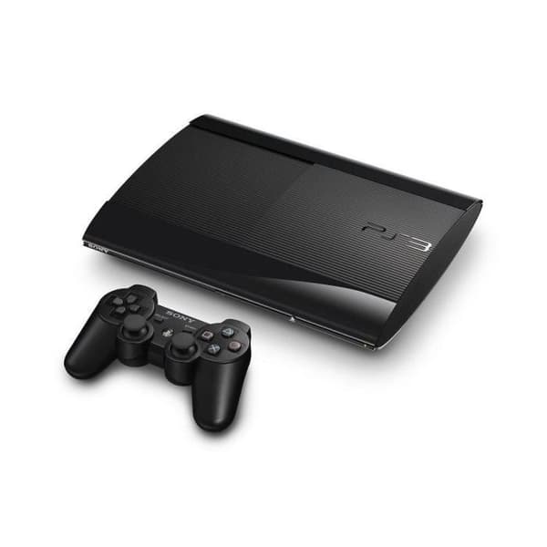 KONSOLL PS3 SLIM BLACK 12 GO- USED