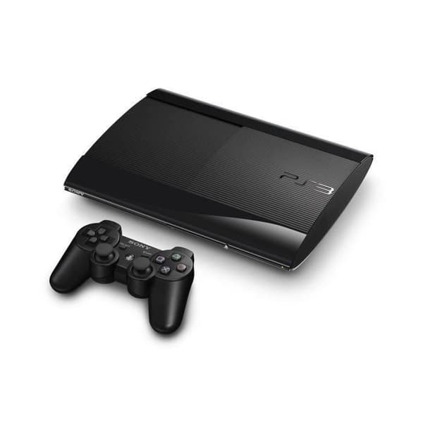 KONSOLL PS3 SLIM BLACK 12 GO- USED