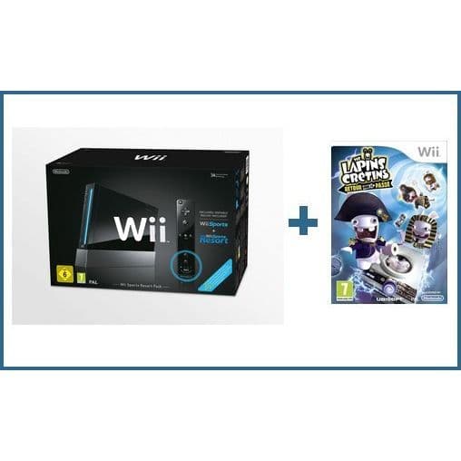 Wii SPORTS RESORT + RABBIDS BACK PASS- USED