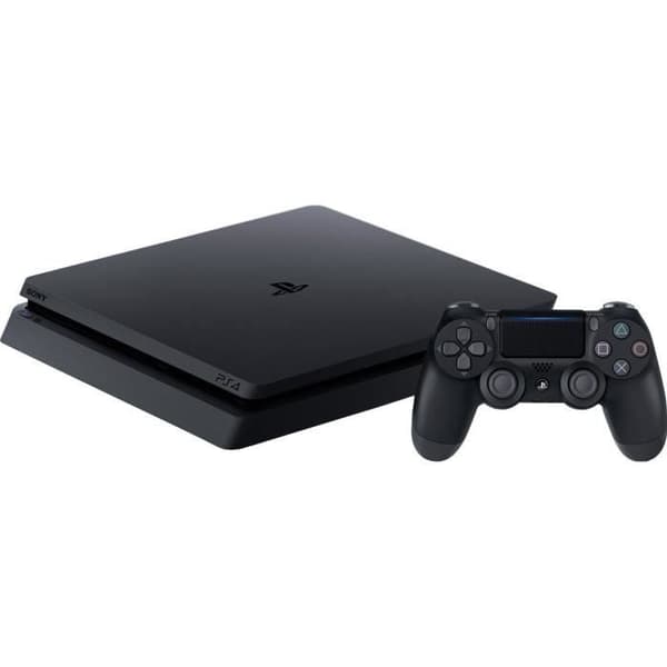 SONY PlayStation 4 Slim 1 TB svart - Renoverad - Utmärkt skick- USED