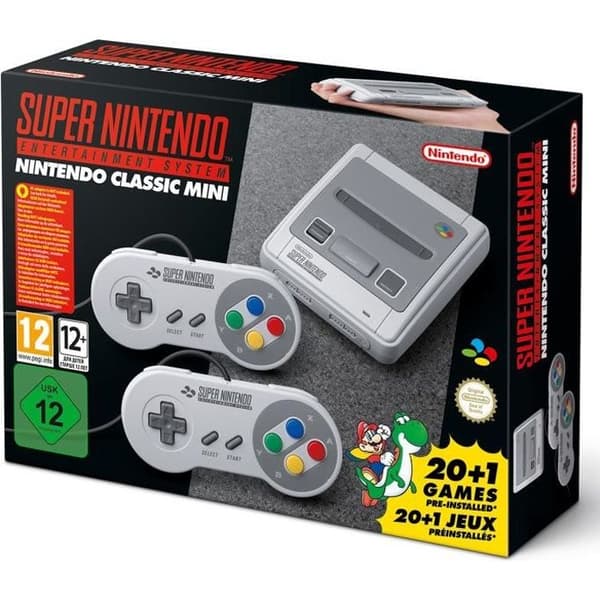 Nintendo Classic Mini Console: Super Nintendo Entertainment System • Innehåller 21 spel- USED