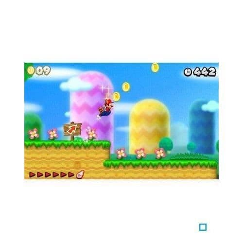 Nintendo 2DS-konsol • Black &amp; Blue + New Super Mario Bros.2 (förinstallerad)- USED