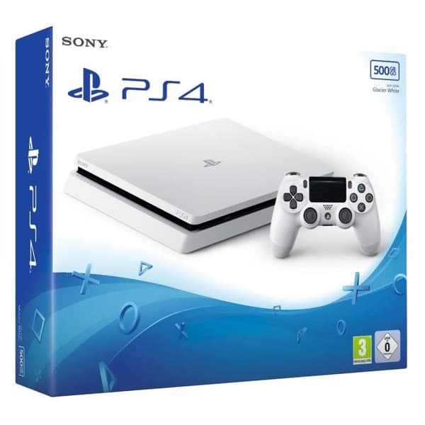 Vardagsrumskonsol - Sony - PS4 Slim - Vit - 500 GB- USED