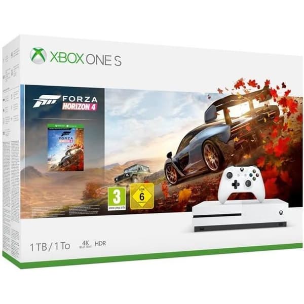 Xbox One S 1TB Forza Horizon 4 + LEGO DLC-kod- USED